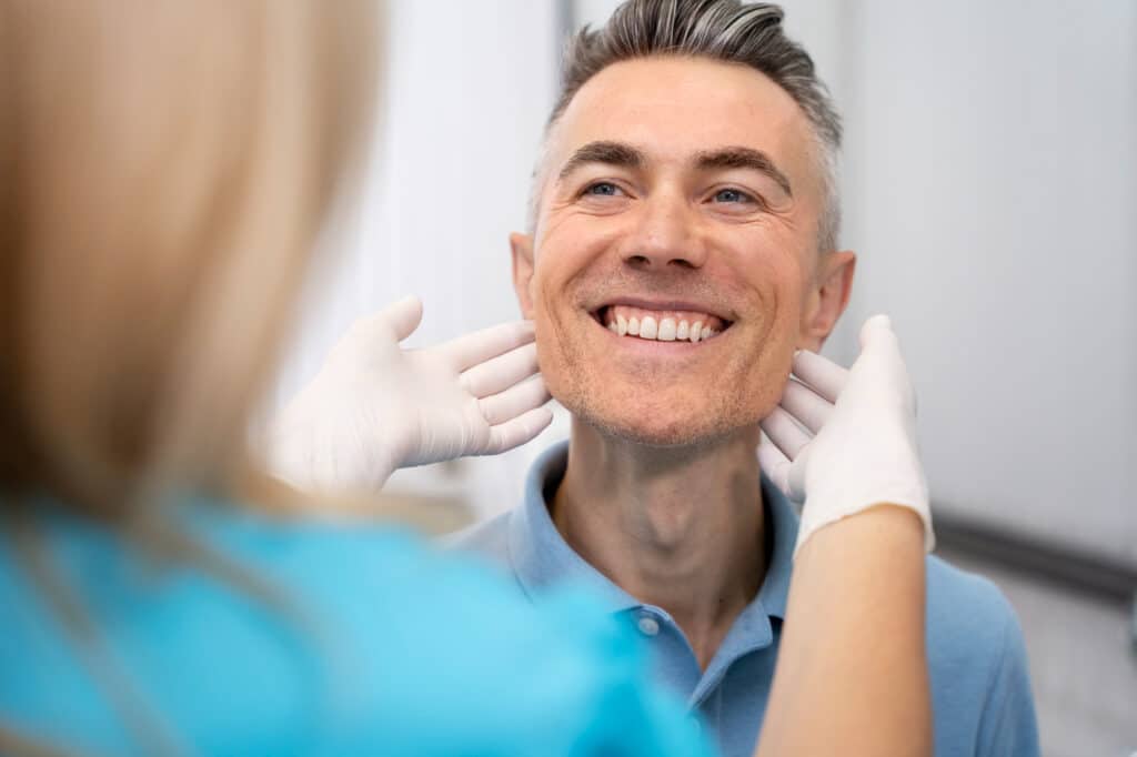 Paciente tras endodoncia realizada con éxito