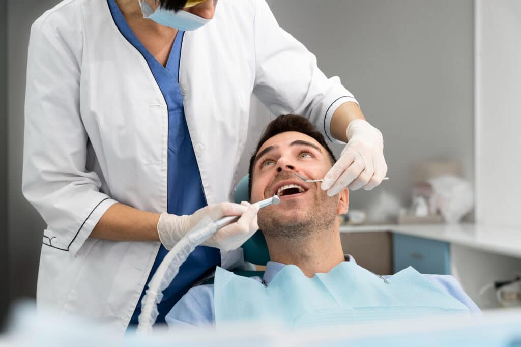 Paciente en la consulta del dentista